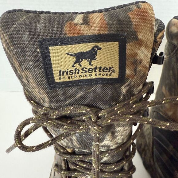 Red Wing Irish Setter 3859 Shadow Trek Camo Waterproof Hunting Boots Size 8.5 D main image 8